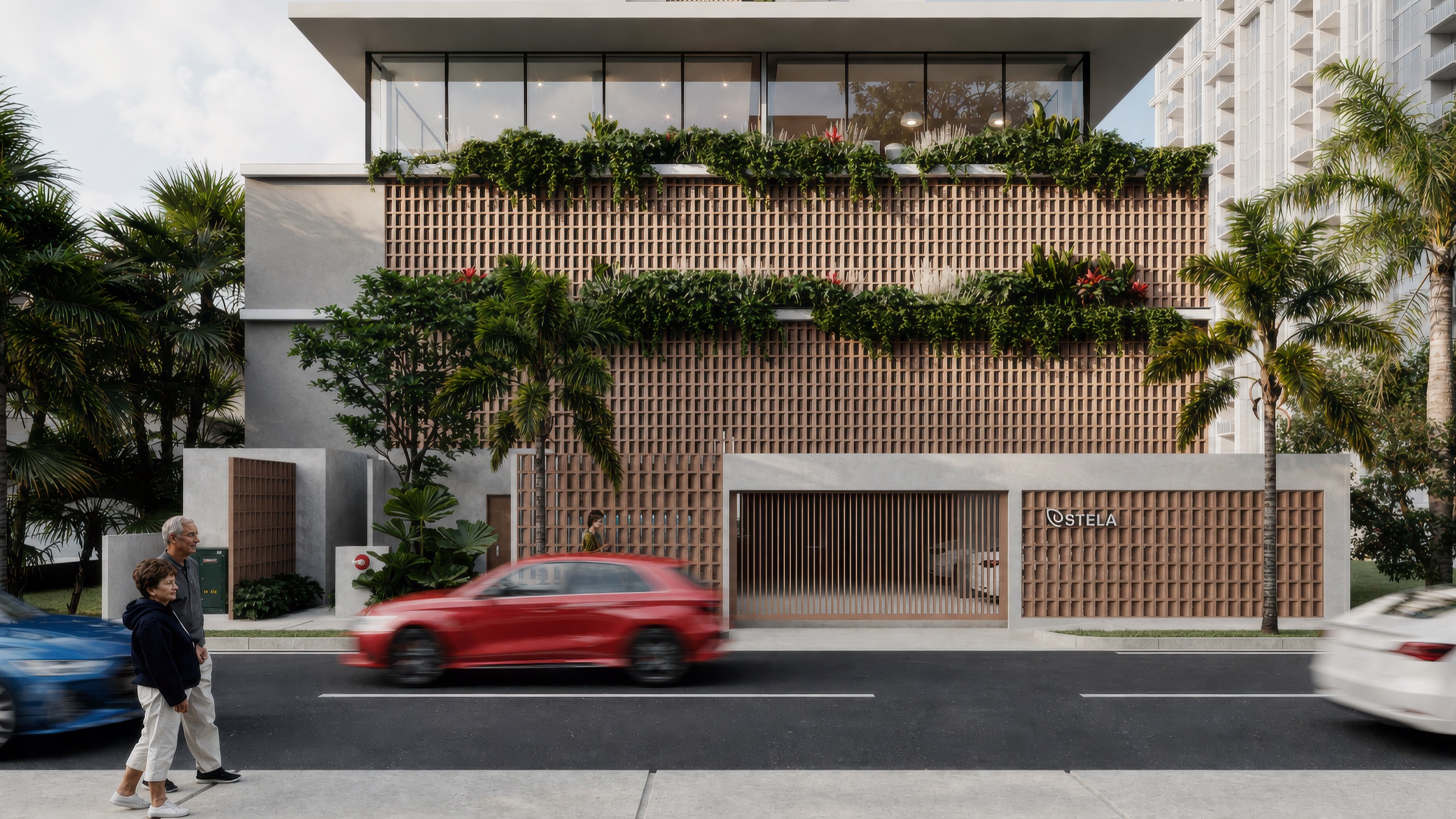 Acceso y lobby de Estela